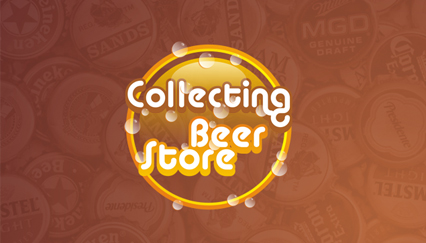 Beer & beer collecting logo design, Beer caps logo