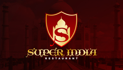 Indian restaurant logo design, Taj Mahal logo