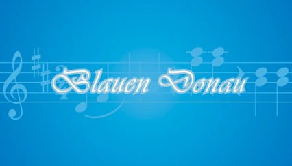 Music theme cafe logo