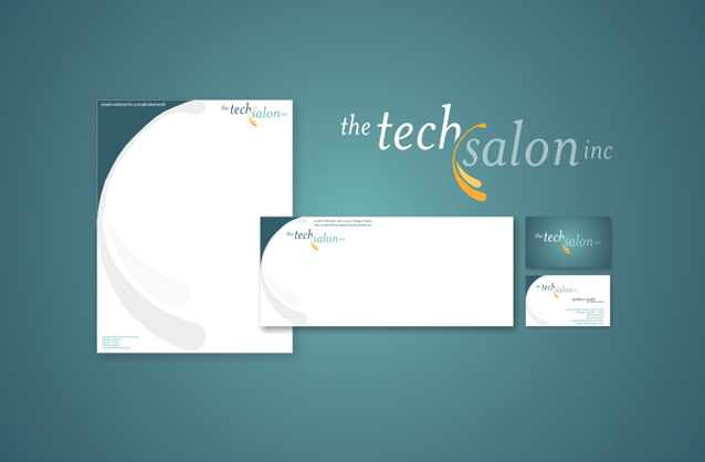 High technology logo design